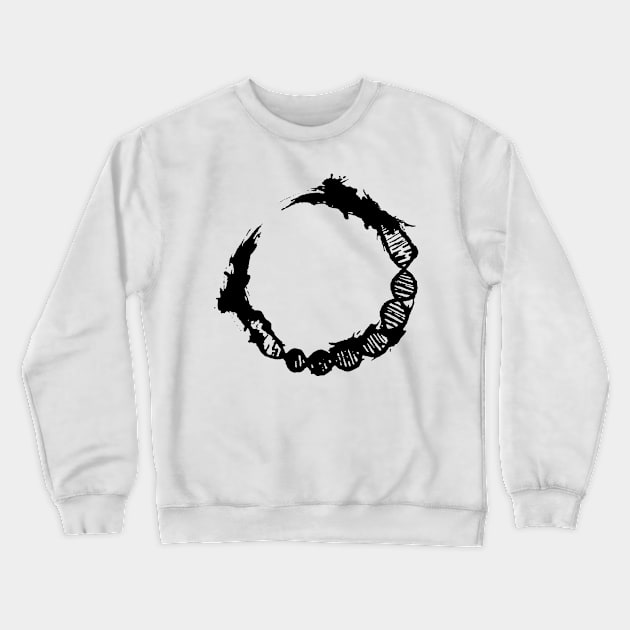 Heptapod DNA Strand Crewneck Sweatshirt by Circulartz